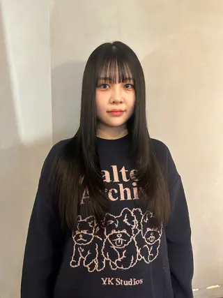 ロング カラー 美髪・シールエクステ ホソタニリョウコのヘアスタイル