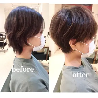 ショート drop/鶴見 /西巻大のヘアスタイル