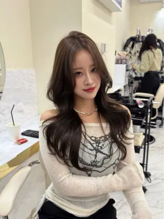 ロング hiyori🎀 韓国レイヤーのヘアスタイル