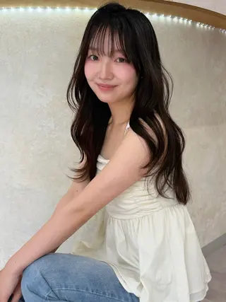ロング カラー めぐみ/レイヤー🤎 ブリーチなしカラーのヘアスタイル