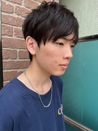 ショート カラー パーマ ヘアアレンジ メンズ キッズ ネイル マツエク・マツパ アイブロウ 久木原 ゆりのヘアスタイル