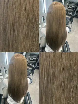ロング カラー 🫧ミルクティー ブリーチRIKU🫧のヘアスタイル