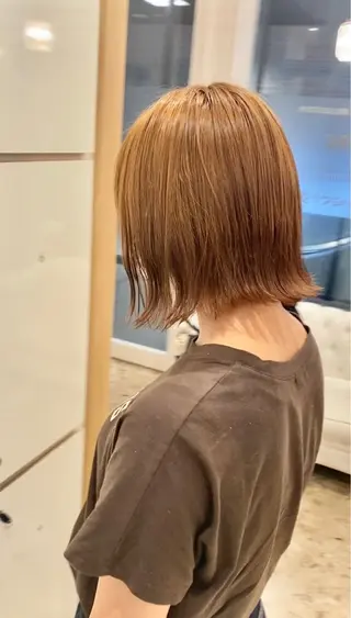 ショート カラー パーマ ヘアアレンジ 🌿レイヤー/ブリー チ/🌿JINのヘアスタイル