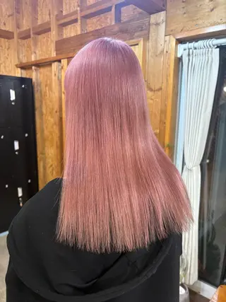 カラー まろみ暖色×ボブ ×chia🕯のヘアスタイル