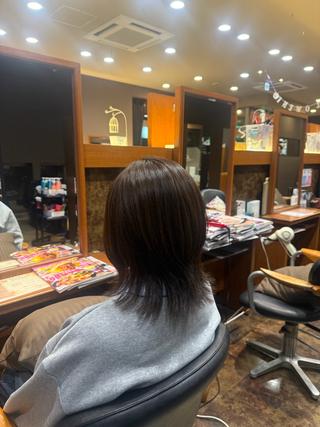 ミディアム キクチ マナのヘアスタイル