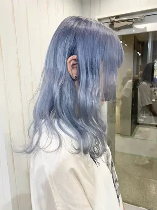 セミロング ハイトーン💫 エクステ💫maiのヘアスタイル