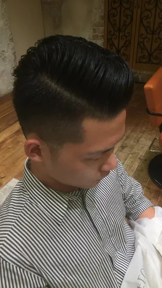 ショート カラー パーマ メンズ Soleria 田中慎一のヘアスタイル
