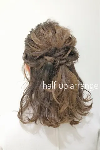 ミディアム ヘアアレンジ 大平 美沙のヘアスタイル