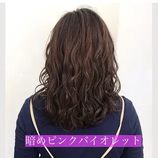 ミディアム カラー メンズ縮毛矯正 細谷碧海のヘアスタイル