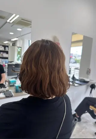 パーマ 𝑴𝒐𝒓𝒊 /髪質改善/艶髪🖤のヘアスタイル
