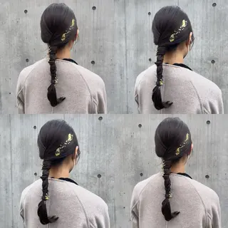 セミロング カラー カジュアルを女っぽく 𝗮𝘆𝗮𝗰𝗼のヘアスタイル