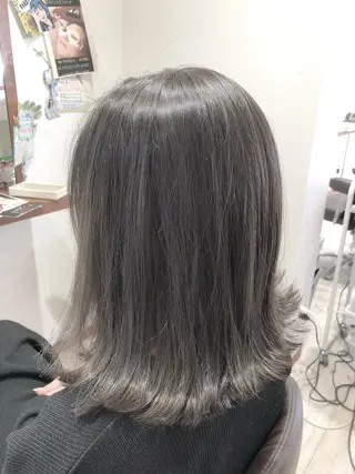 ミディアム 山口 乃蒼のヘアスタイル