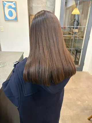 ロング カラー ニュアンスパーマ 萩本直紀のヘアスタイル