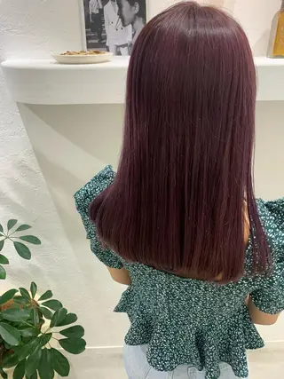 ロング カラー ブリーチなしWカラー ／レイヤー🎀マリノのヘアスタイル