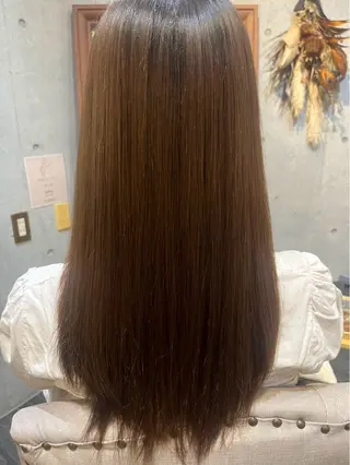 セミロング カラー vi camino ミヤデラのヘアスタイル