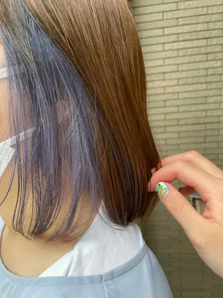 ミディアム メンズパーマ、カラー 大募集村上莉奈のヘアスタイル