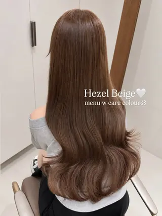 ロング カラー ブリーチなしWカラー 🎀韓国ヘア/amiのヘアスタイル