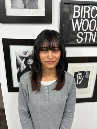 セミロング FJ Kaminokeのヘアスタイル