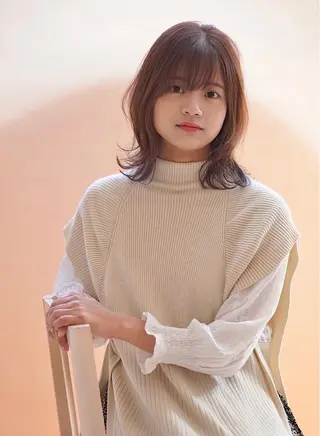 ミディアム 永野 良一のヘアスタイル