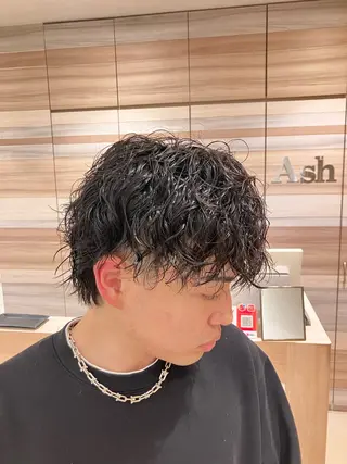 ショート パーマ メンズ モデル様募集中🍏✨ Ash_Manamiのヘアスタイル