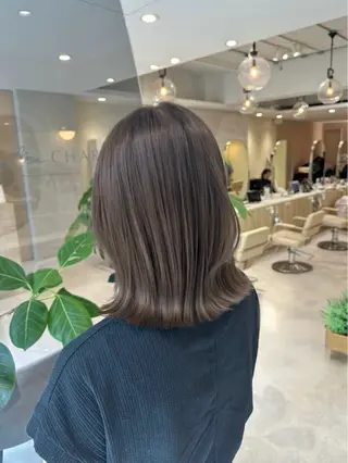 ミディアム カラー 透明感カラー🌿 グレージュ🐺陽介のヘアスタイル