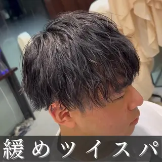 メンズ 🪶フェザーパーマ& 縦落ちパーマ/かずまのヘアスタイル