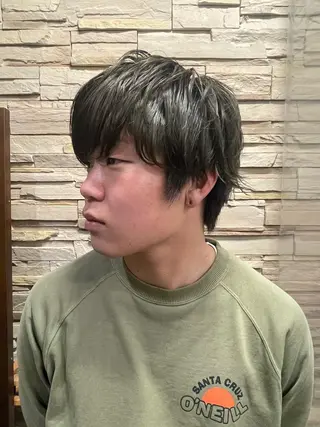 ショート カラー メンズ 浅岡 昭汰のヘアスタイル