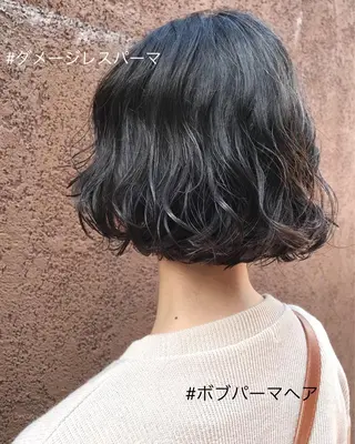 ショート カラー パーマ ヘアアレンジ 松田 亮葉のヘアスタイル