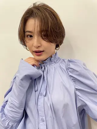 ショート カラー レイヤーカット🎀 NANAHAのヘアスタイル