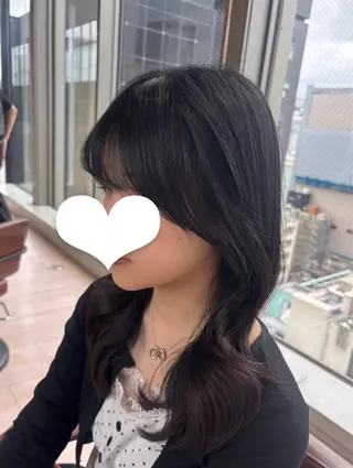 セミロング カラー 🎀韓国ヘア🎀 𝓡𝓲𝓷𝓱𝓪のヘアスタイル