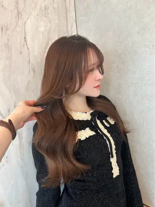 ロング カラー ヘアアレンジ 新宿/多幸感ヘア 髪質改善/chiyoのヘアスタイル