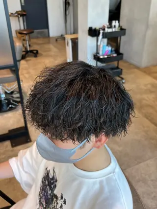 ショート パーマ メンズ メンズパーマ特化/ むらたのヘアスタイル