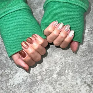 ショート めぐみのネイルサロン スタッフ練習のネイルデザイン