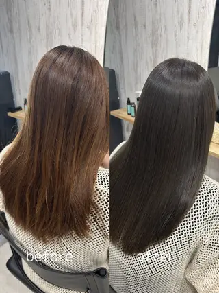 ロング カラー 鈴木 悠平のヘアスタイル