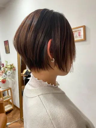 ショート 【似合わせカット 】🦋岩崎 美保🐾のヘアスタイル