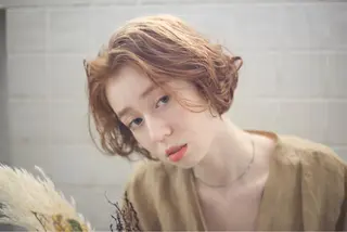 ショート カラー パーマ ヘアアレンジ 髪質改善カラー/艶髪 LISAのヘアスタイル