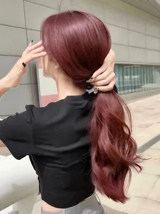 ロング 🍒韓国y2k暖色 NO.1🍒REAのヘアスタイル