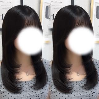 セミロング 透明感/チョコカラー 💍TAMA💍のヘアスタイル
