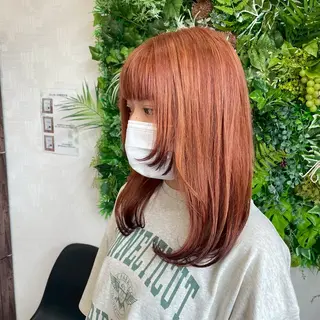 セミロング カラー エヌプランツ 和泉府中のヘアスタイル
