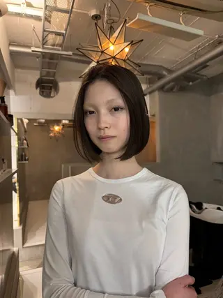 ミディアム 松原 千代のヘアスタイル