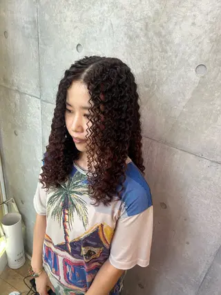 ミディアム パーマ HARURU🪮✨ ブレイズ海外ヘアのヘアスタイル