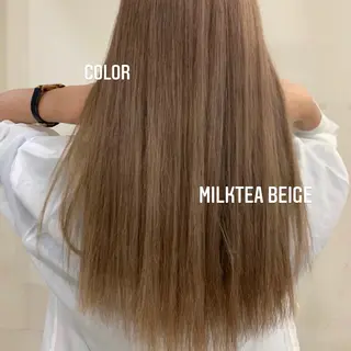 ロング カラー エクステ🩵ブリーチ 韓国ヘア🩵KAEのヘアスタイル