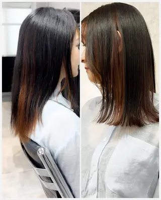 セミロング 村上ゆうすけ 髪質改善🪞縮毛矯正のヘアスタイル