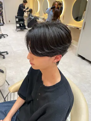 ショート カラー パーマ ヘアアレンジ メンズ 亀井隆汰/メンズ専門 パーマ/フェード可のヘアスタイル