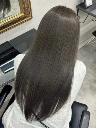 ロング カラー ケアブリーチ🥣 縮毛矯正Ryokoのヘアスタイル