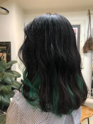 セミロング カラー Moca 〰️のヘアスタイル