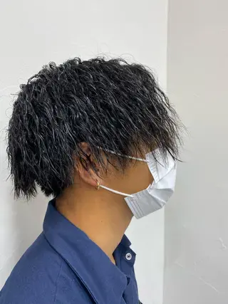 パーマ メンズ 🌴パーマオタク🌴 長谷川　諒佑🌈のヘアスタイル