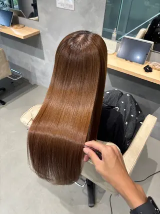 ロング 艶カラー美髪縮毛矯正 /髪質改善✨️ユウキのヘアスタイル