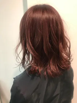 ミディアム カラー 透明感カラー/ レイヤー　YUKAのヘアスタイル