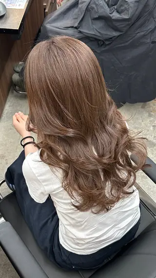 セミロング カラー 透明感/美髪カラー ダブルカラー/ユウゴのヘアスタイル